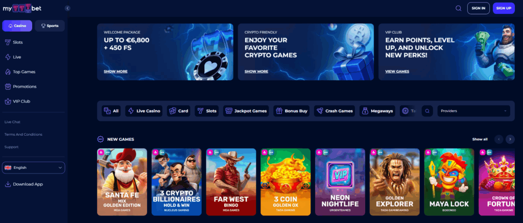 my777bet Desktop Screenshot